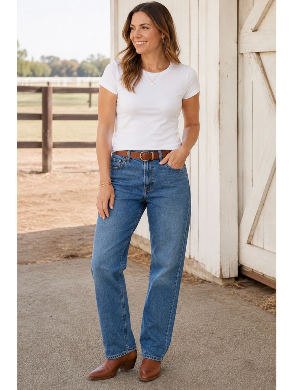 NWT J.Crew Mid-Rise Slouchy Straight Jeans SZ 30 Turney Wash Casual Farmer Rodeo